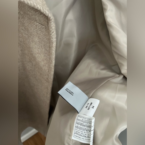 Larry Levin Oatmeal Colored Overcoat NWT ~ Size L - Picture 15 of 16